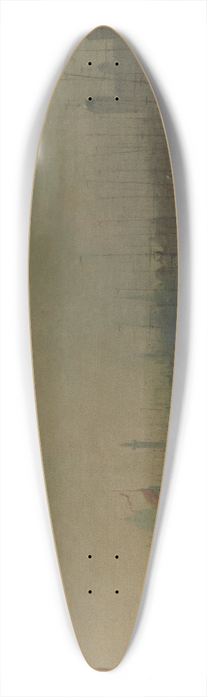 Samuel Collings - Frost on the Thames 39.3 inch art pintail longboard deck