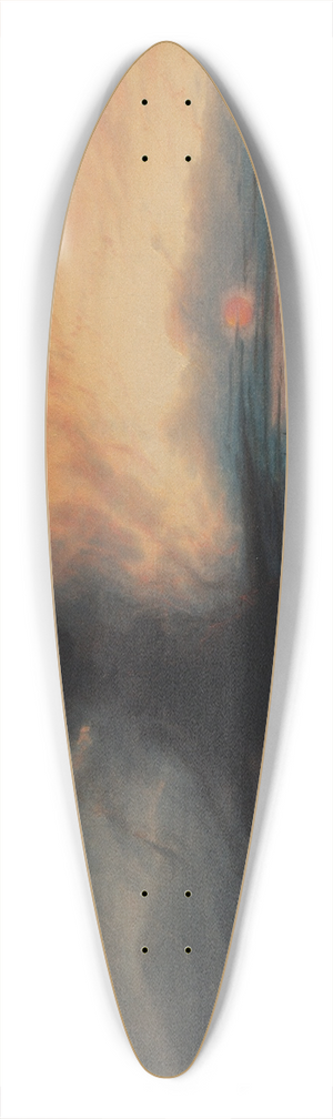 Samuel Colman - The Rock of Salvation 39.3 inch art pintail longboard deck
