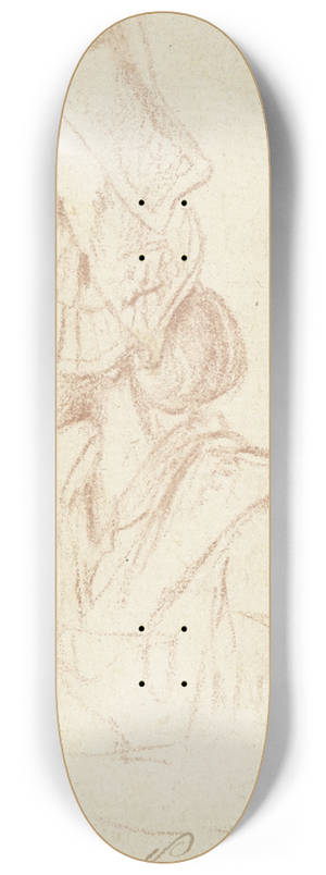 Daniel Nikolaus Chodowiecki - Brustbild einer Dame mit groer Haube, im Profil nach links 8.25 inch art skate deck