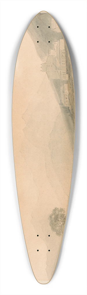 Samuel Davis - Snowdon from Capel Curig 39.3 inch art pintail longboard deck
