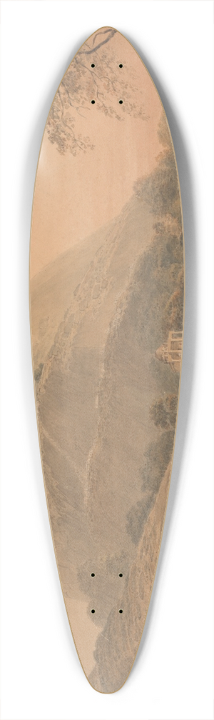 Samuel Davis - The Annual Resort of Hindoos to Mundar Hill near Bhagulpore [Bhagalpur] 39.3 inch art pintail longboard deck