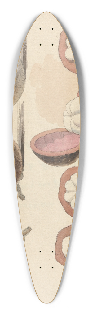 Samuel Davis - The Mangosteen Fruit, Malacca 39.3 inch art pintail longboard deck Samuel Davis - The Mangosteen Fruit, Malacca 39.3 inch art pintail longboard deck