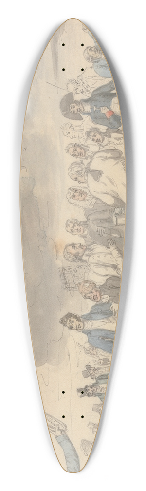 Samuel de Wilde - The Satirist 39.3 inch art pintail longboard deck