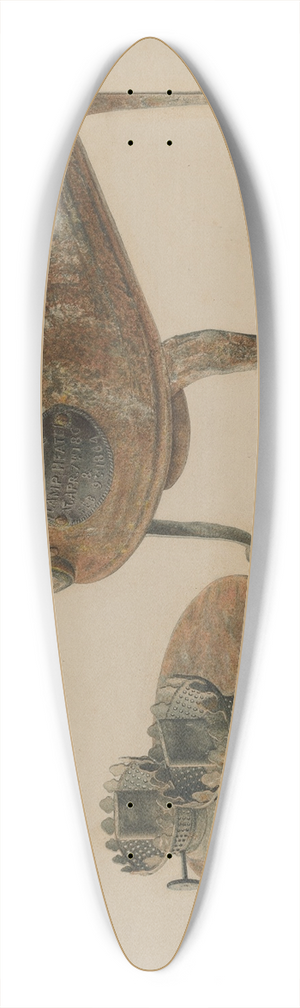 Samuel Faigin - Kerosene Lamp Heater 39.3 inch art pintail longboard deck