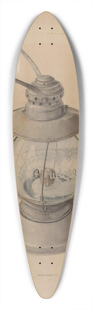 Samuel Faigin - Kerosene Lantern 39.3 inch art pintail longboard deck