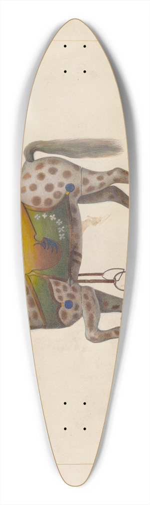 Samuel Fineman - Carousel Horse 39.3 inch art pintail longboard deck