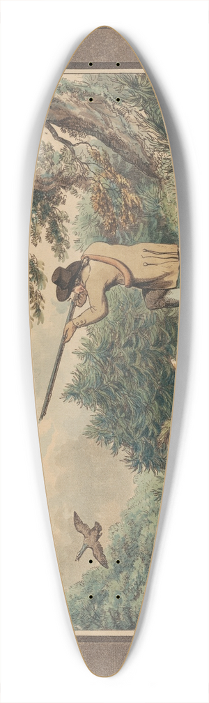 Samuel Howitt - Duck Shooting 39.3 inch art pintail longboard deck