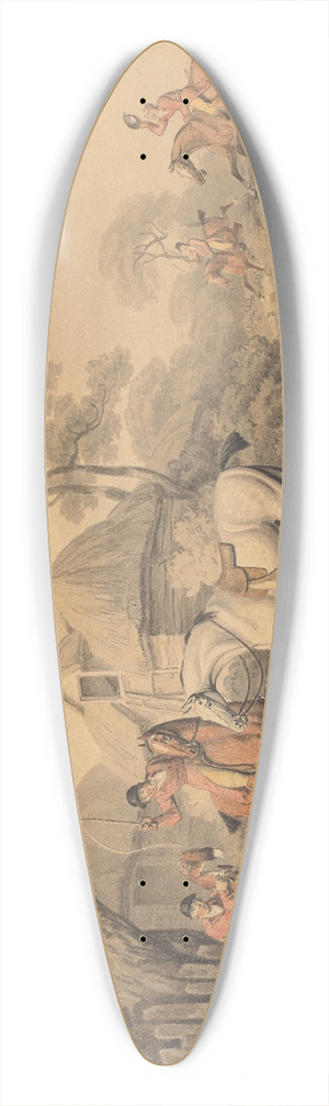 Samuel Howitt - Foxhunting; The Death 39.3 inch art pintail longboard deck