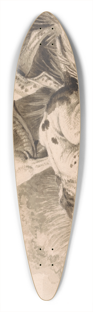 Samuel Howitt - Gun Dogs 39.3 inch art pintail longboard deck