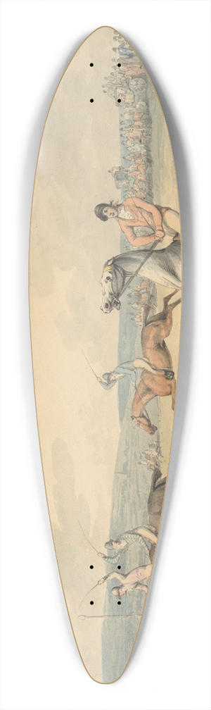 Samuel Howitt - Racing Scene 39.3 inch art pintail longboard deck