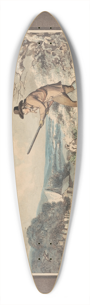 Samuel Howitt - Snipe Shooting 39.3 inch art pintail longboard deck