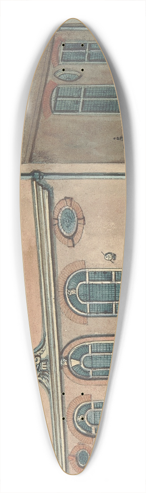 Samuel Ireland - Blacksmiths Hall 39.3 inch art pintail longboard deck