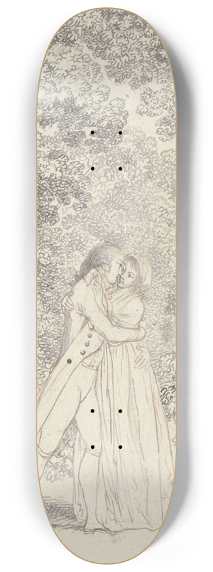 Daniel Nikolaus Chodowiecki - Happiness of love 8.25 inch art skate deck