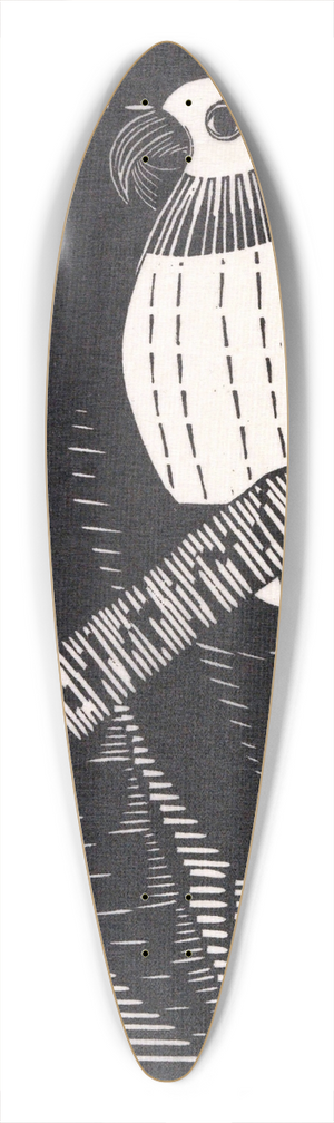 Samuel Jessurun de Mesquita - Parkier (parkieten) 39.3 inch art pintail longboard deck