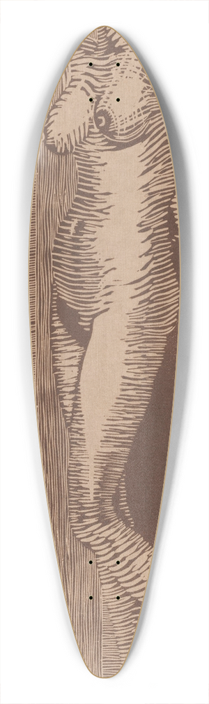 Samuel Jessurun de Mesquita - Vrouwelijk naakt staand 39.3 inch art pintail longboard deck