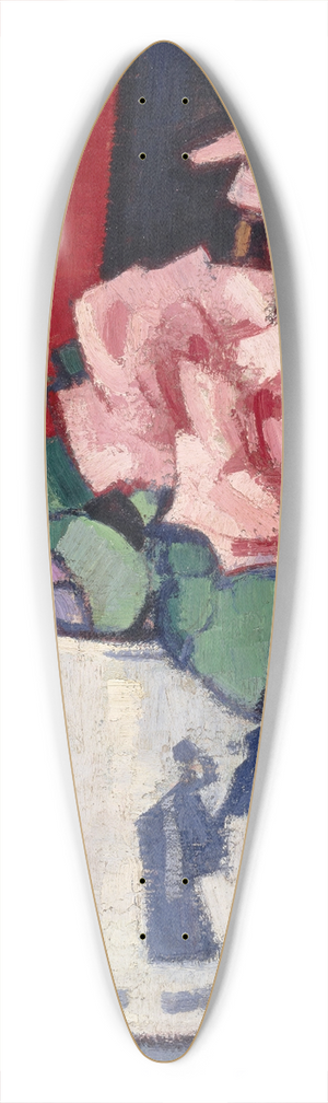 Samuel John Peploe - Pink Roses, Chinese Vase 39.3 inch art pintail longboard deck