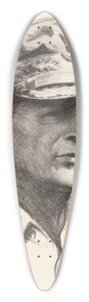 Samuel Johnson Woolf - Douglas MacArthur 39.3 inch art pintail longboard deck