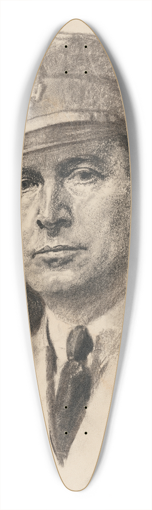 Samuel Johnson Woolf - Douglas MacArthur 39.3 inch art pintail longboard deck