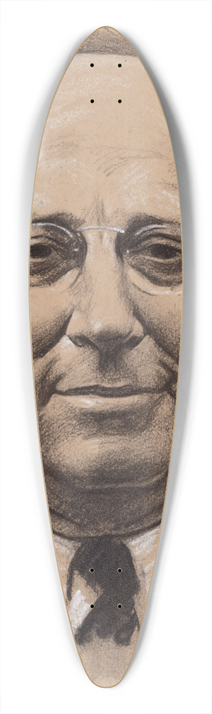 Samuel Johnson Woolf - Eugene Isaac Meyer 39.3 inch art pintail longboard deck