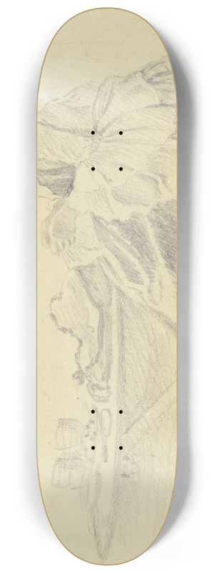 Daniel Nikolaus Chodowiecki - Junge Dame mit Handarbeit, im Profil nach links, neben einem Tisch sitzend 8.25 inch art skate deck