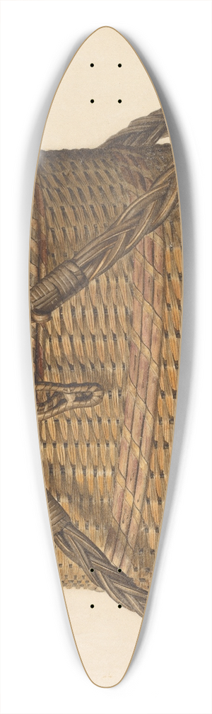 Samuel O. Klein - Cap Basket 39.3 inch art pintail longboard deck