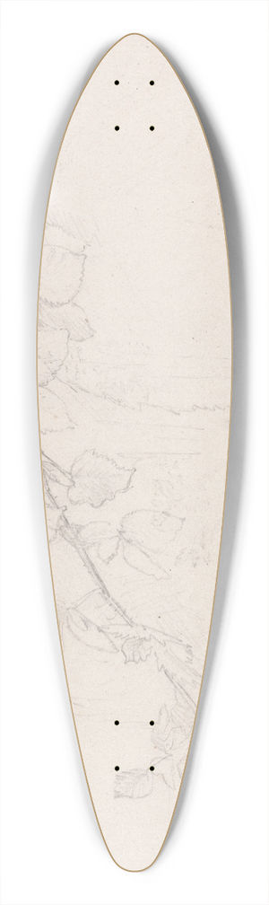 Samuel Palmer - Brambles 39.3 inch art pintail longboard deck