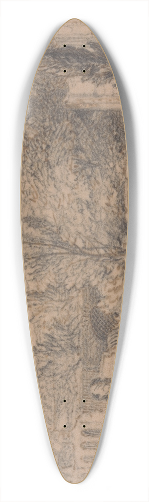Samuel Palmer - Streets of the Tombs, Pompeii 39.3 inch art pintail longboard deck Samuel Palmer - Streets of the Tombs, Pompeii 39.3 inch art pintail longboard deck