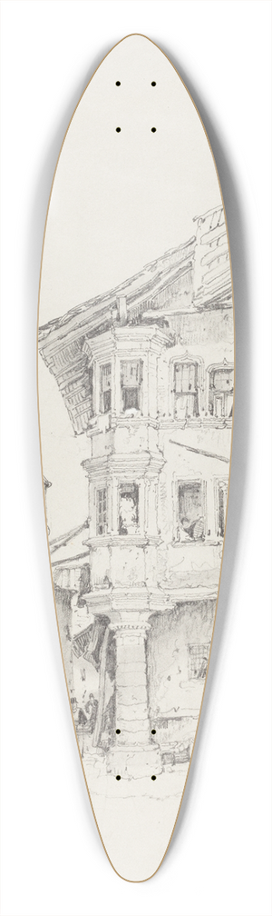 Samuel Prout - Sion 39.3 inch art pintail longboard deck