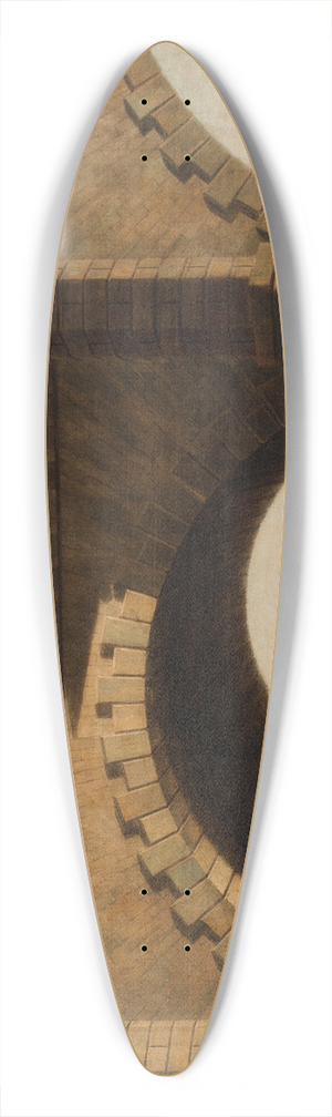 Samuel Scott - An Arch of Westminster Bridge, London 39.3 inch art pintail longboard deck Samuel Scott - An Arch of Westminster Bridge, London 39.3 inch art pintail longboard deck
