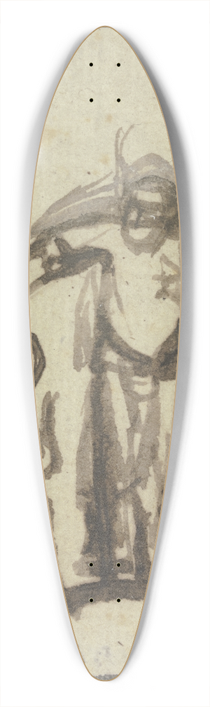 Samuel van Hoogstraten - Samuel anointing David 39.3 inch art pintail longboard deck