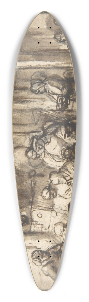 Samuel van Hoogstraten - The Adoration of the Shepherds 39.3 inch art pintail longboard deck
