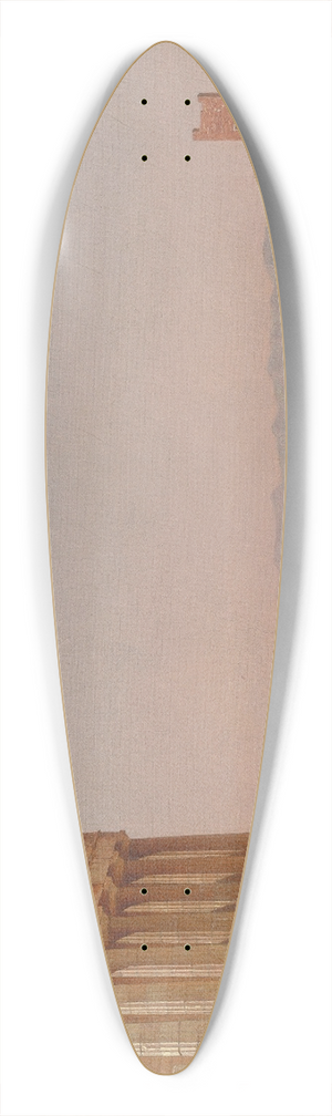 Sanford Robinson Gifford - Ruins of the Parthenon 39.3 inch art pintail longboard deck