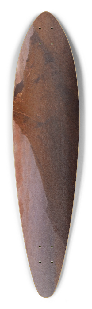 Sanford Robinson Gifford - Whiteface Mountain from Lake Placid 39.3 inch art pintail longboard deck