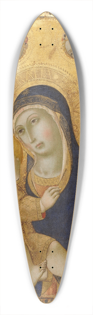 Sano di Pietro - Madonna and Child with Saints Jerome, John the Baptist, Bernardino and Bartholomew 39.3 inch art pintail longboard deck