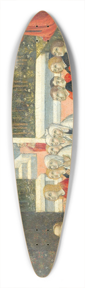 Sano di Pietro - The Preaching of Saint Bernardino 39.3 inch art pintail longboard deck