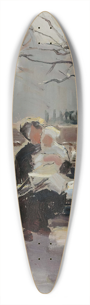 Santeri Salokivi - Park In Paris 39.3 inch art pintail longboard deck