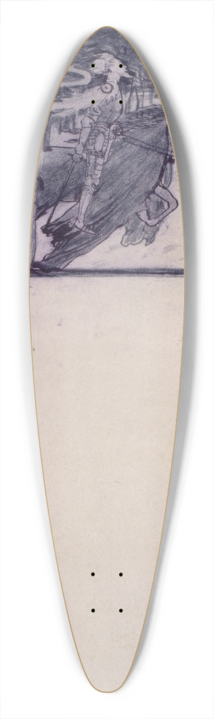Santiago Rusiol - Fantasy 39.3 inch art pintail longboard deck