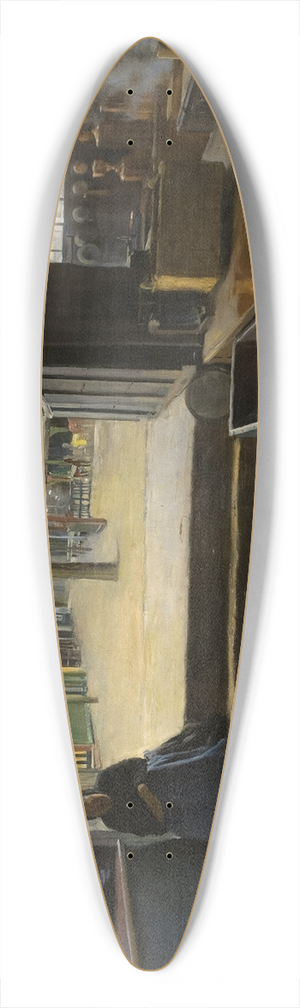 Santiago Rusiol - Laboratory of La Galette 39.3 inch art pintail longboard deck