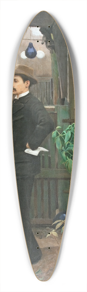 Santiago Rusiol - Portrait Of Miquel Utrillo 39.3 inch art pintail longboard deck