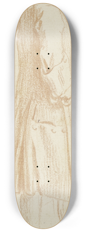 Daniel Nikolaus Chodowiecki - Stehender Mann mit einem Stock in der Rechten im Profil nach rechts. 8.25 inch art skate deck