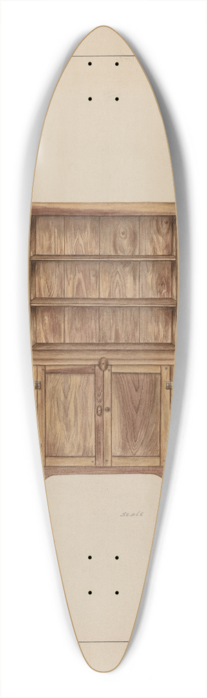 Sarah F. Williams - Tewer or Cupboard 39.3 inch art pintail longboard deck