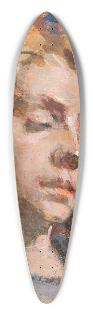 Sarah Henrietta Purser - Portrait of Kathleen Behan 39.3 inch art pintail longboard deck