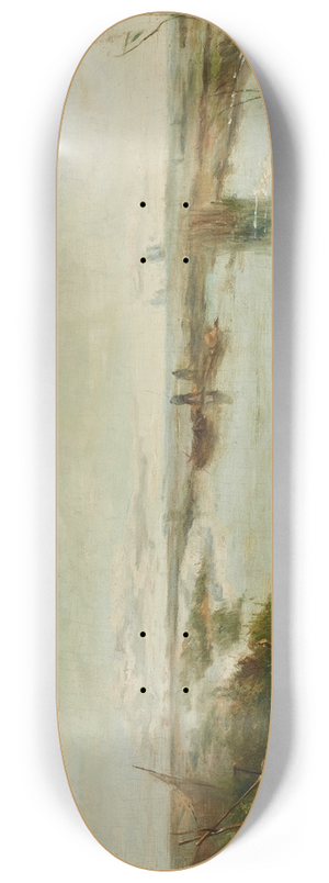 Daniel Ridgway Knight - Punts on a River 8.25 inch art skate deck