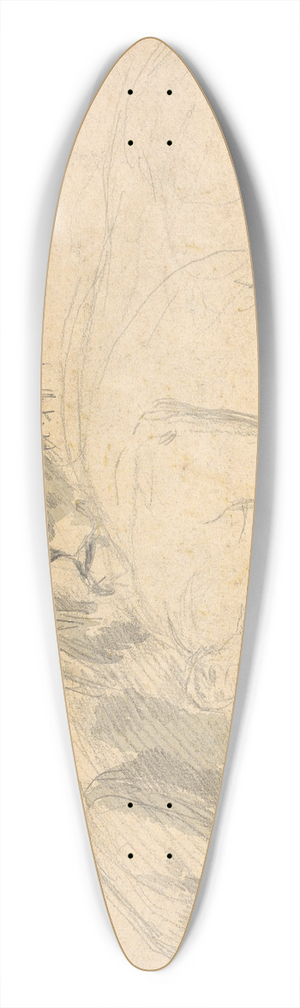 Sawrey Gilpin - A Lion and His Mate 39.3 inch art pintail longboard deck