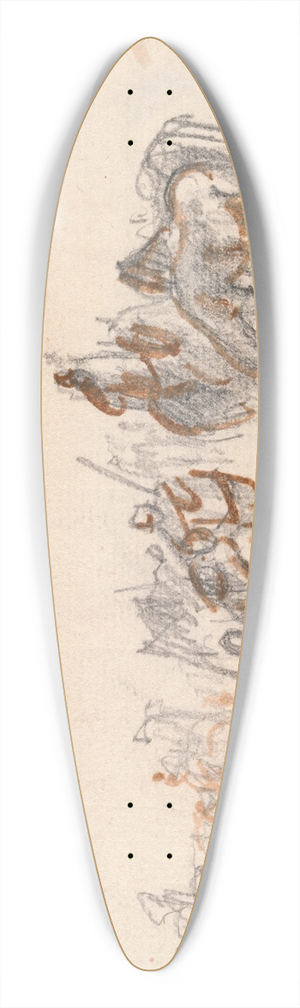 Sawrey Gilpin - Group with Figures and Horses 39.3 inch art pintail longboard deck