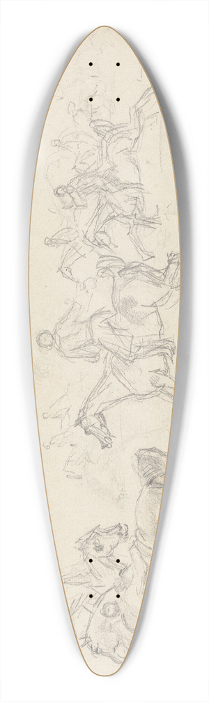 Sawrey Gilpin - Hunt FollowersMoving with the Hounds to the Left 39.3 inch art pintail longboard deck