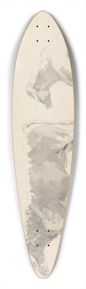 Sawrey Gilpin - Studies of Cattle 39.3 inch art pintail longboard deck