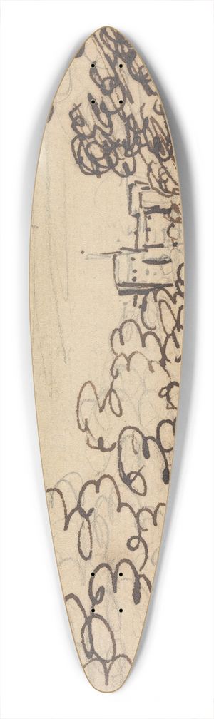 Sawrey Gilpin - Windsor Great Walk 39.3 inch art pintail longboard deck