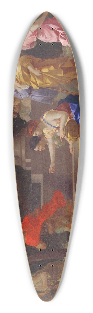 Sbastien Bourdon - Moses Defending the Daughters of Jethro 39.3 inch art pintail longboard deck
