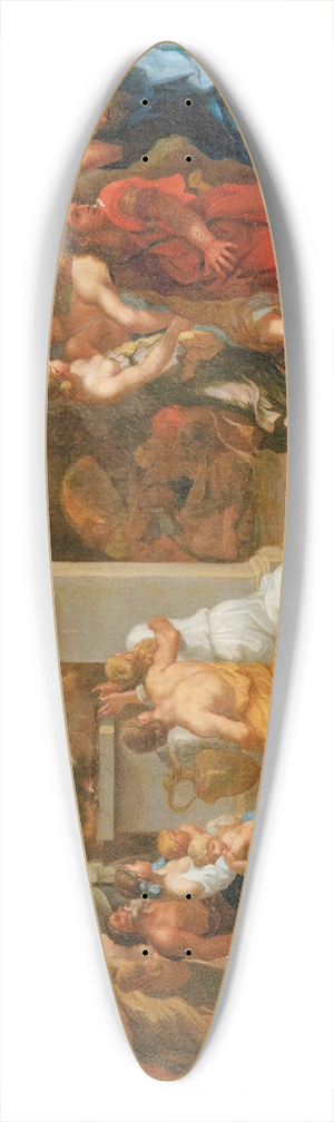 Sbastien Bourdon - The Adoration Of The Golden Calf 39.3 inch art pintail longboard deck